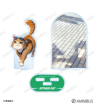 Overwatch 2 Jetpack Cat Travel Ver. Extra-Large Acrylic Stand - official product view 2