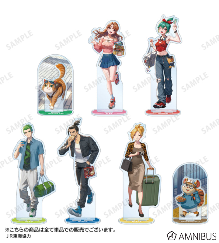 Overwatch 2 Jetpack Cat Travel Ver. Extra-Large Acrylic Stand - official product view 3