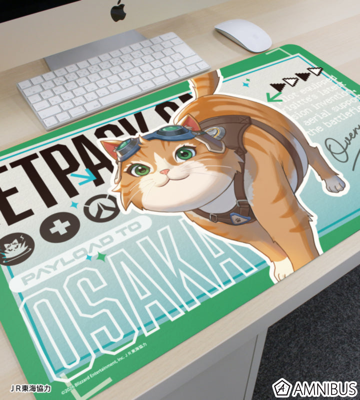 Overwatch 2 Jetpack Cat Travel Ver. Multi Desk Mat - official product view 2