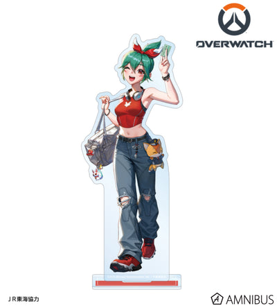 Overwatch 2 Kiriko Travel Ver. BIG Acrylic Stand - official product view 1