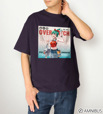 Overwatch 2 Kiriko Travel Ver. BIG Silhouette T-Shirt - official product view 3