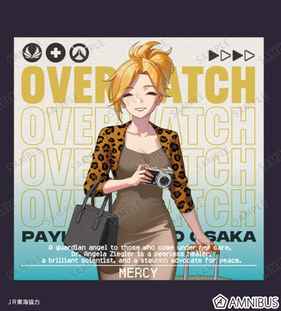 Overwatch 2 Mercy Travel Ver. BIG Silhouette T-Shirt - official product view 2