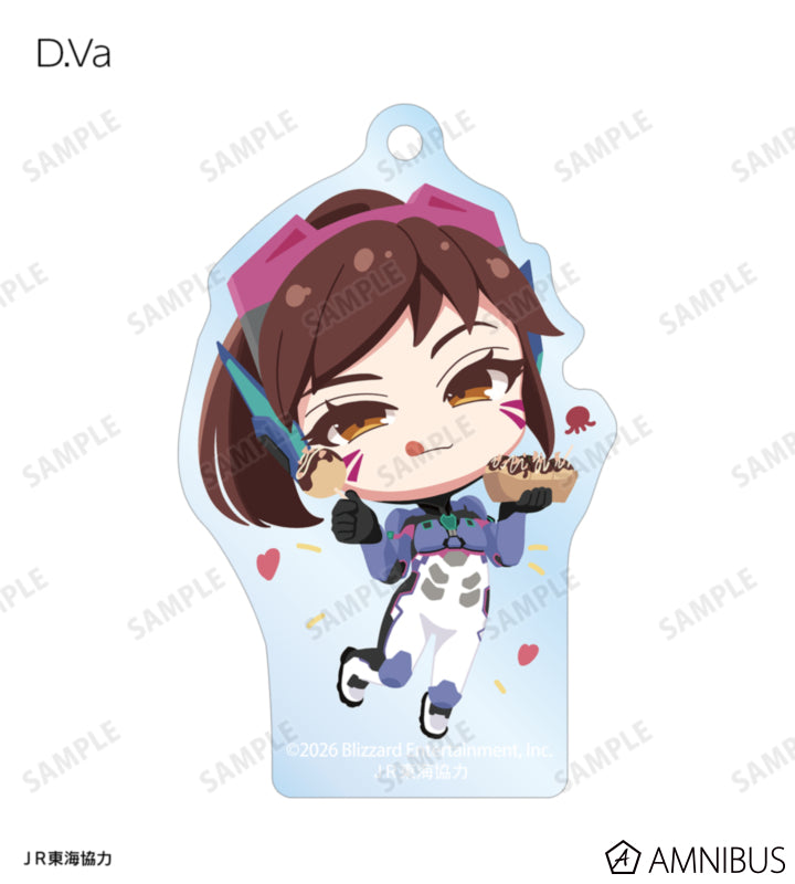 Overwatch 2 Osaka Ver. Chibi Trading Acrylic Keychains Complete Set Of 15 Types - official product view 2