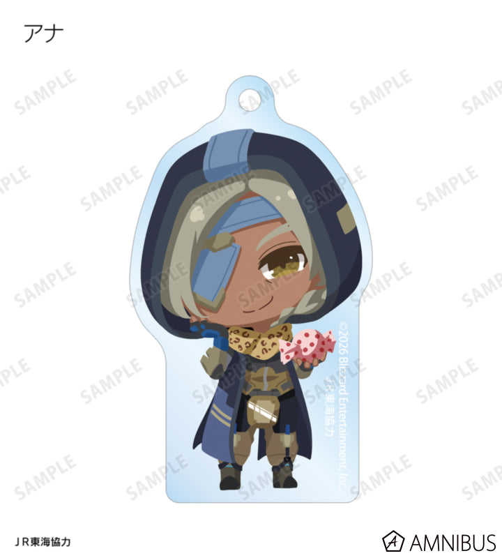 Overwatch 2 Osaka Ver. Chibi Trading Acrylic Keychains Complete Set Of 15 Types - official product view 3