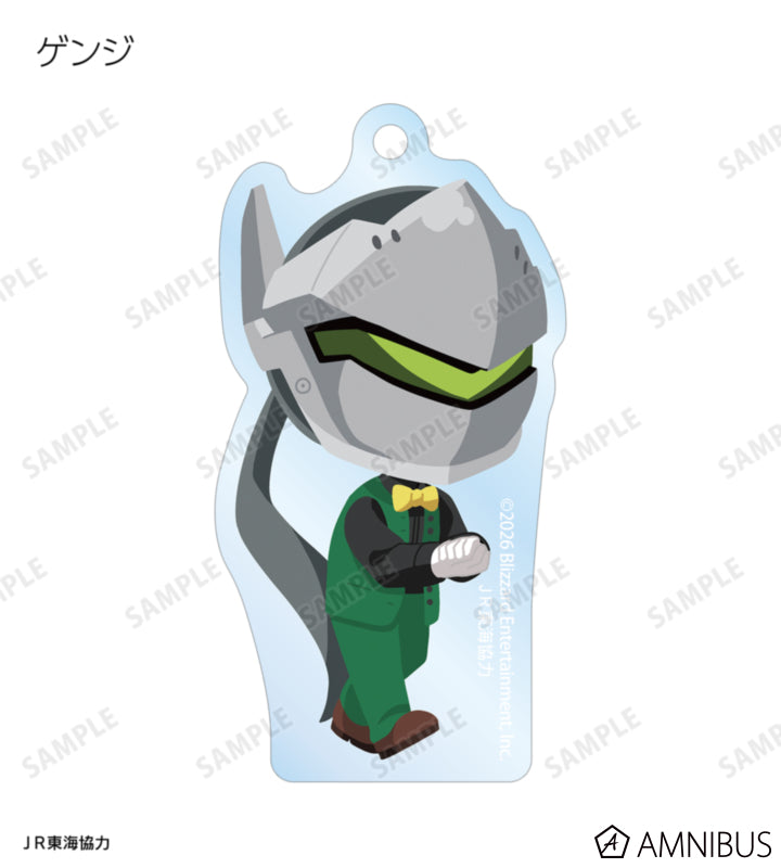 Overwatch 2 Osaka Ver. Chibi Trading Acrylic Keychains Complete Set Of 15 Types - official product view 6