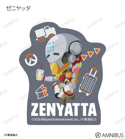 Overwatch 2 Osaka Ver. Chibi Trading Mini Die-Cut Stickers Complete Set Of 15 Types - official product view 8