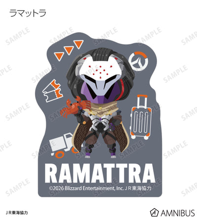 Overwatch 2 Osaka Ver. Chibi Trading Mini Die-Cut Stickers Complete Set Of 15 Types - official product view 14