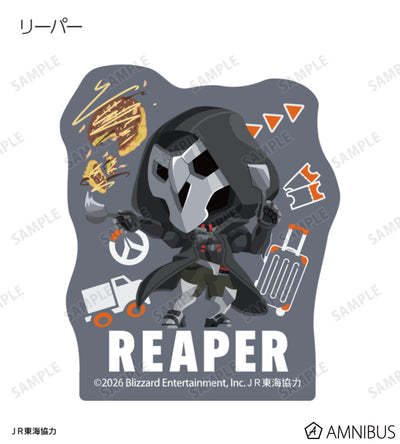 Overwatch 2 Osaka Ver. Chibi Trading Mini Die-Cut Stickers Complete Set Of 15 Types - official product view 15