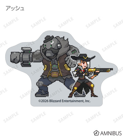 Overwatch 2 Pixel Art Mini Die-Cut Stickers Ver. A Complete Set Of 17 Types - official product view 3