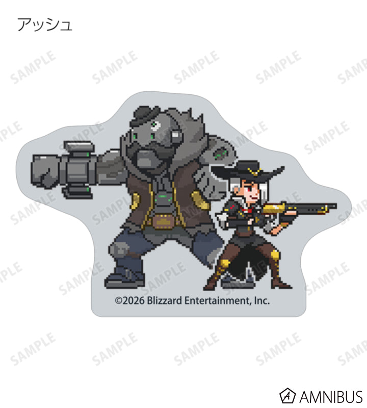 Overwatch 2 Pixel Art Mini Die-Cut Stickers Ver. A Complete Set Of 17 Types - official product view 3