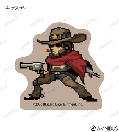 Overwatch 2 Pixel Art Mini Die-Cut Stickers Ver. A Complete Set Of 17 Types - official product view 5