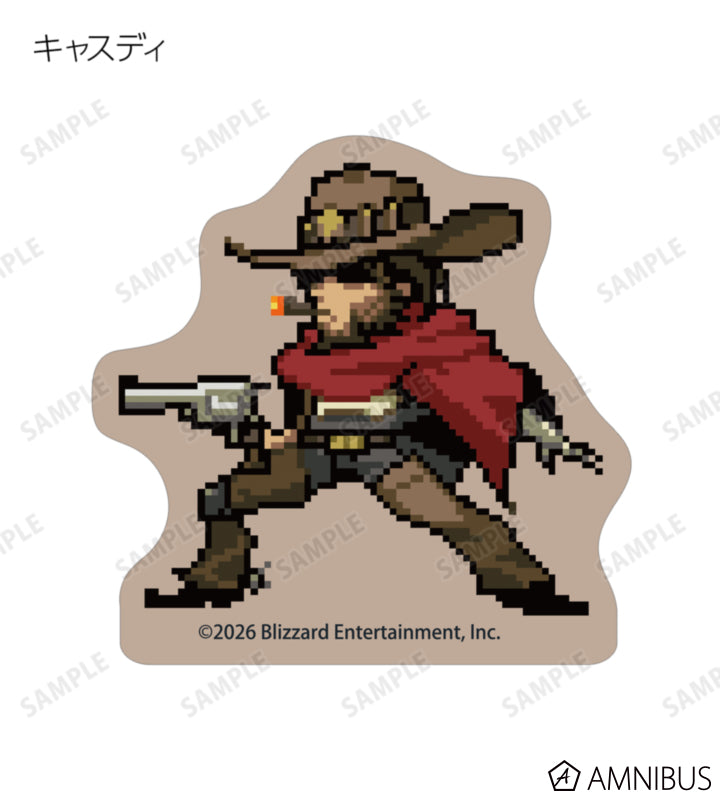 Overwatch 2 Pixel Art Mini Die-Cut Stickers Ver. A Complete Set Of 17 Types - official product view 5