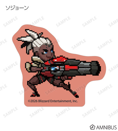 Overwatch 2 Pixel Art Mini Die-Cut Stickers Ver. A Complete Set Of 17 Types - official product view 8