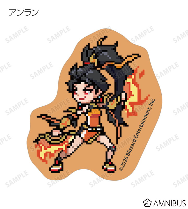 Overwatch 2 Pixel Art Mini Die-Cut Stickers Ver. A Complete Set Of 17 Types - official product view 17