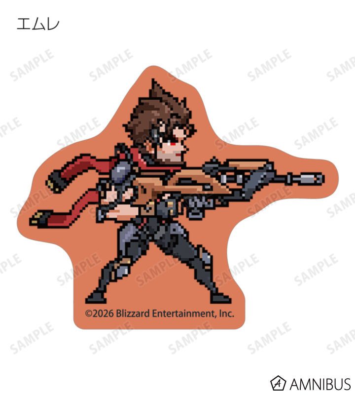 Overwatch 2 Pixel Art Mini Die-Cut Stickers Ver. A Complete Set Of 17 Types - official product view 18