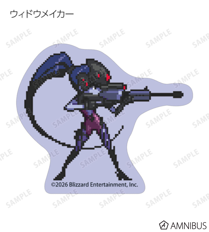 Overwatch 2 Pixel Art Mini Die-Cut Stickers Ver. B Complete Set Of 17 Types - official product view 3