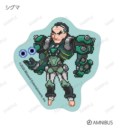 Overwatch 2 Pixel Art Mini Die-Cut Stickers Ver. B Complete Set Of 17 Types - official product view 5