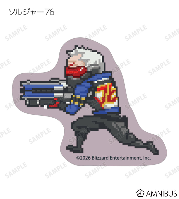 Overwatch 2 Pixel Art Mini Die-Cut Stickers Ver. B Complete Set Of 17 Types - official product view 7