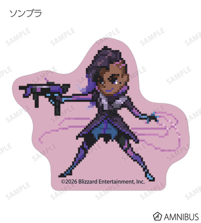 Overwatch 2 Pixel Art Mini Die-Cut Stickers Ver. B Complete Set Of 17 Types - official product view 8
