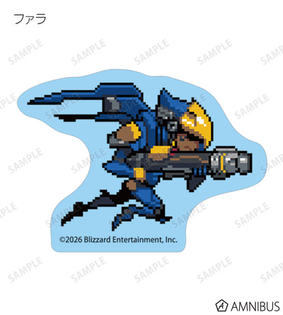 Overwatch 2 Pixel Art Mini Die-Cut Stickers Ver. B Complete Set Of 17 Types - official product view 11