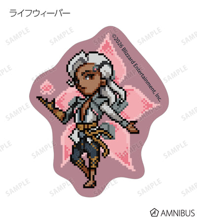 Overwatch 2 Pixel Art Mini Die-Cut Stickers Ver. B Complete Set Of 17 Types - official product view 12