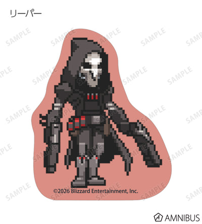 Overwatch 2 Pixel Art Mini Die-Cut Stickers Ver. B Complete Set Of 17 Types - official product view 13
