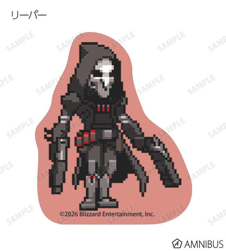 Overwatch 2 Pixel Art Mini Die-Cut Stickers Ver. B Complete Set Of 17 Types - official product view 13