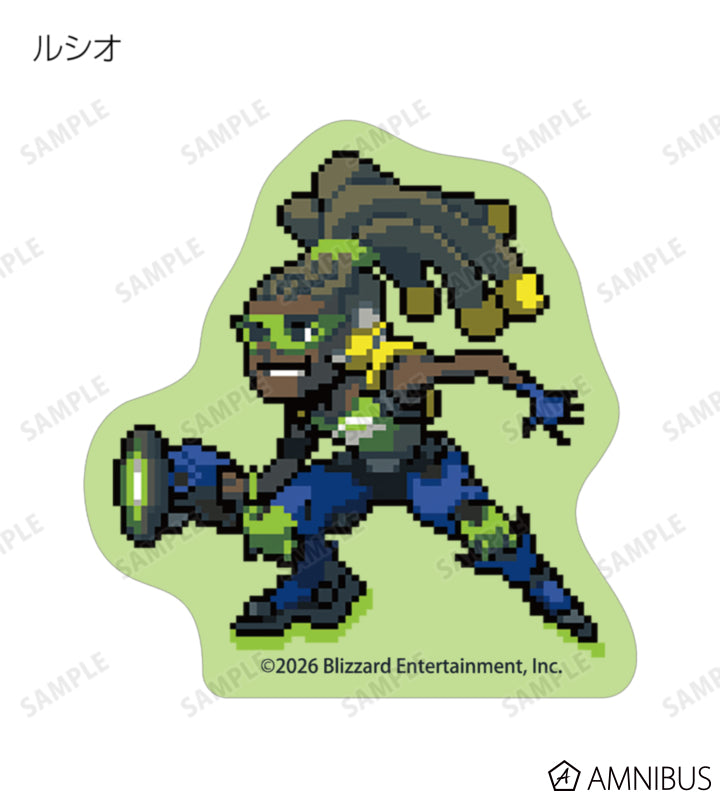 Overwatch 2 Pixel Art Mini Die-Cut Stickers Ver. B Complete Set Of 17 Types - official product view 14