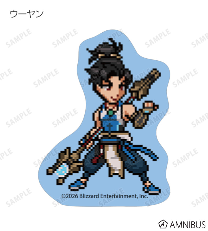 Overwatch 2 Pixel Art Mini Die-Cut Stickers Ver. B Complete Set Of 17 Types - official product view 16