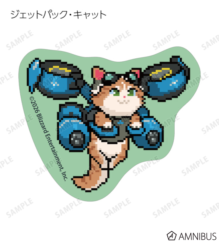 Overwatch 2 Pixel Art Mini Die-Cut Stickers Ver. B Complete Set Of 17 Types - official product view 17