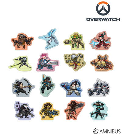 Overwatch 2 Pixel Art Mini Die-Cut Stickers Ver. C Complete Set Of 16 Types - complete collection overview