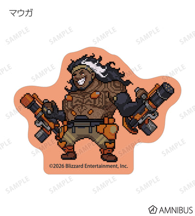 Overwatch 2 Pixel Art Mini Die-Cut Stickers Ver. C Complete Set Of 16 Types - official product view 2