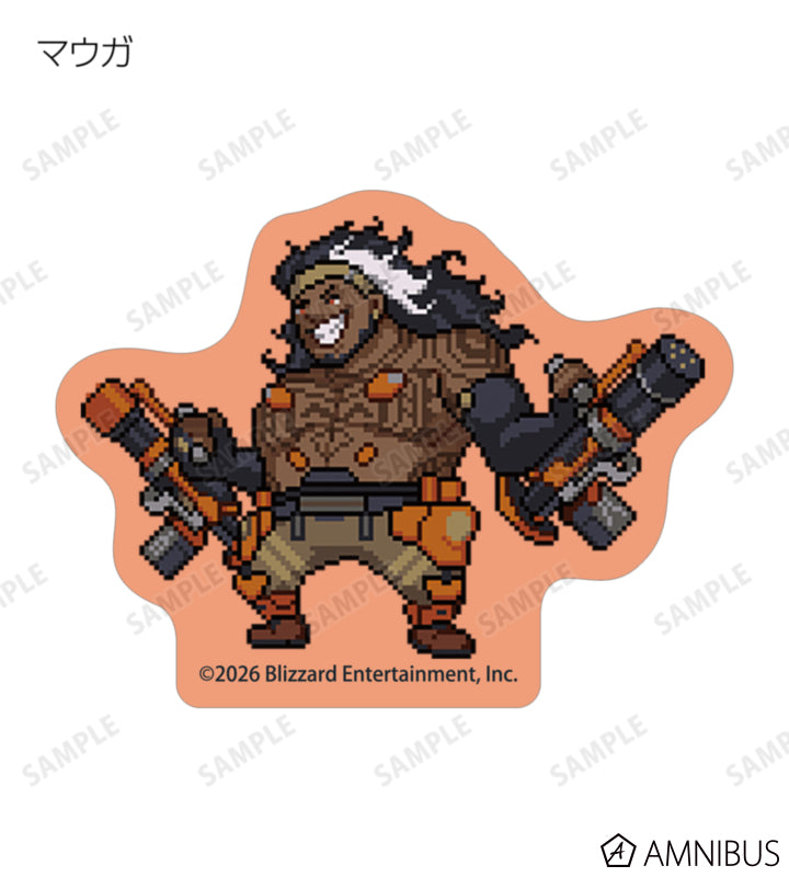 Overwatch 2 Pixel Art Mini Die-Cut Stickers Ver. C Complete Set Of 16 Types - official product view 2