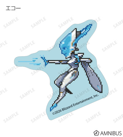 Overwatch 2 Pixel Art Mini Die-Cut Stickers Ver. C Complete Set Of 16 Types - official product view 3