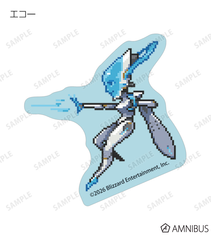 Overwatch 2 Pixel Art Mini Die-Cut Stickers Ver. C Complete Set Of 16 Types - official product view 3