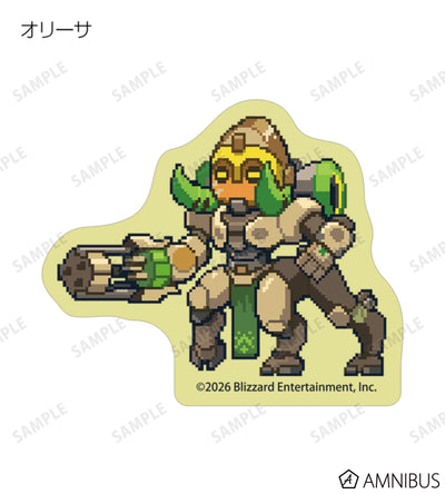Overwatch 2 Pixel Art Mini Die-Cut Stickers Ver. C Complete Set Of 16 Types - official product view 4