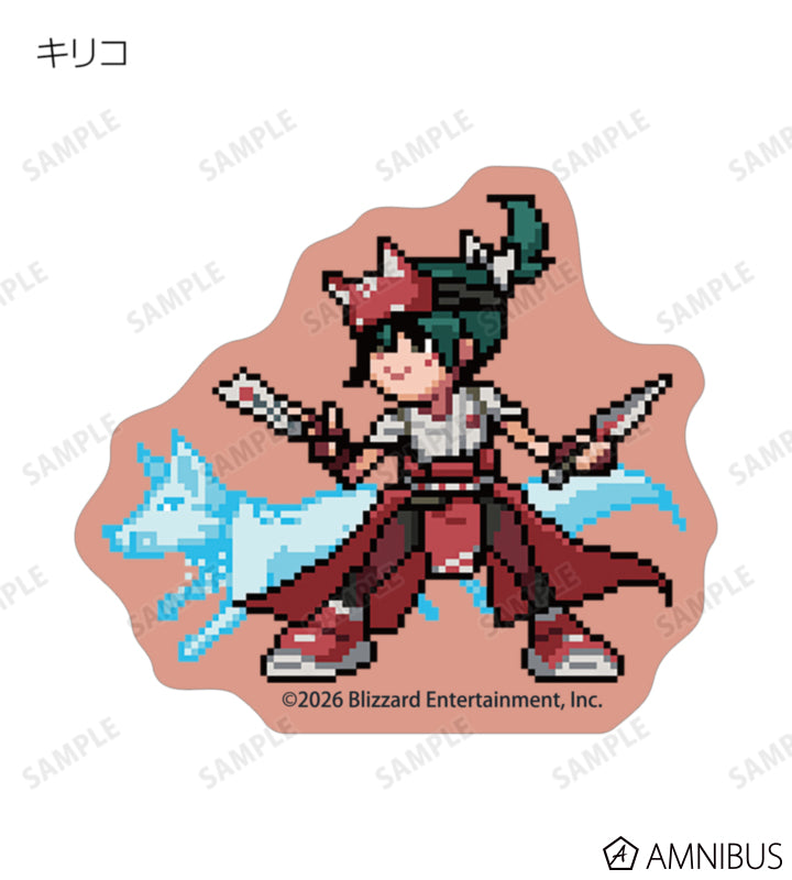 Overwatch 2 Pixel Art Mini Die-Cut Stickers Ver. C Complete Set Of 16 Types - official product view 5
