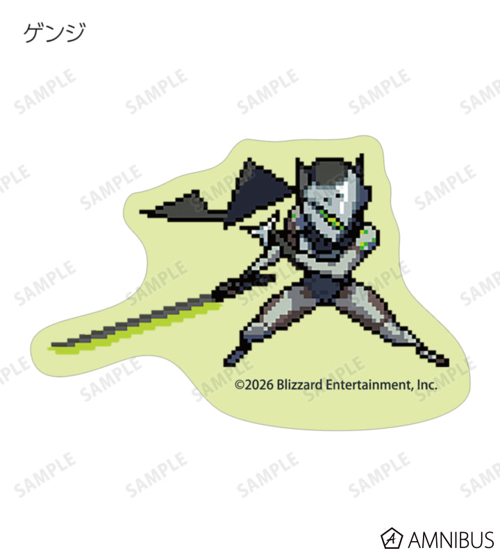 Overwatch 2 Pixel Art Mini Die-Cut Stickers Ver. C Complete Set Of 16 Types - official product view 6