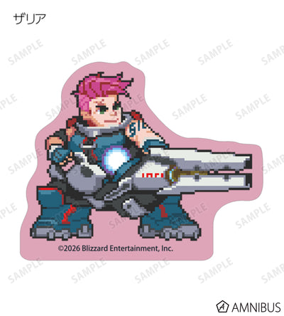 Overwatch 2 Pixel Art Mini Die-Cut Stickers Ver. C Complete Set Of 16 Types - official product view 7