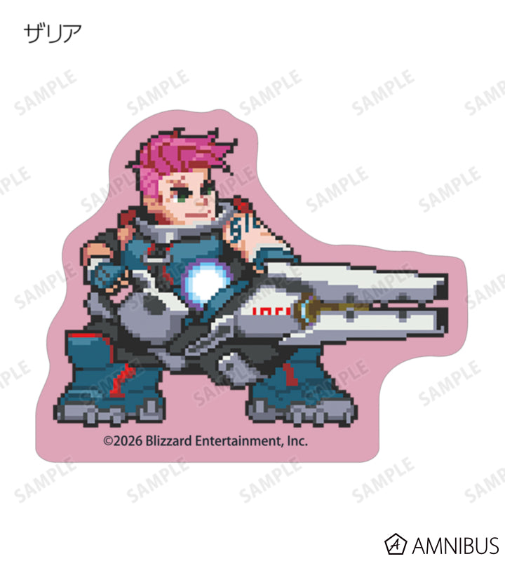 Overwatch 2 Pixel Art Mini Die-Cut Stickers Ver. C Complete Set Of 16 Types - official product view 7