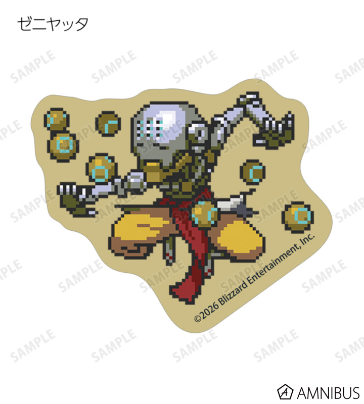 Overwatch 2 Pixel Art Mini Die-Cut Stickers Ver. C Complete Set Of 16 Types - official product view 8