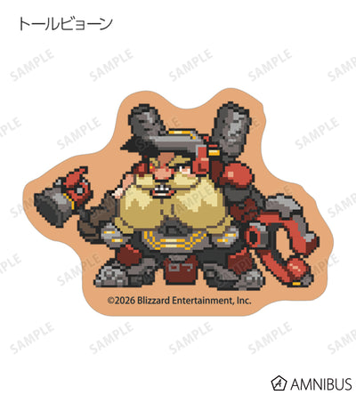 Overwatch 2 Pixel Art Mini Die-Cut Stickers Ver. C Complete Set Of 16 Types - official product view 9