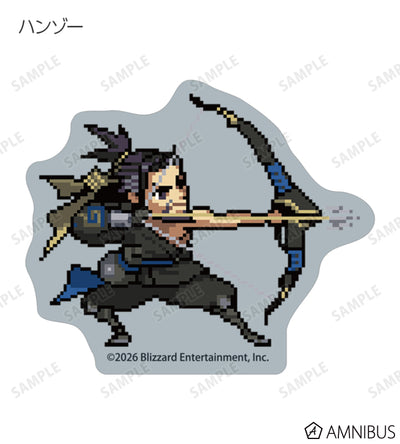 Overwatch 2 Pixel Art Mini Die-Cut Stickers Ver. C Complete Set Of 16 Types - official product view 10