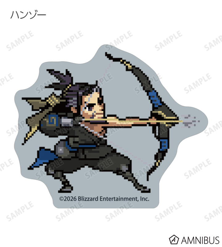 Overwatch 2 Pixel Art Mini Die-Cut Stickers Ver. C Complete Set Of 16 Types - official product view 10