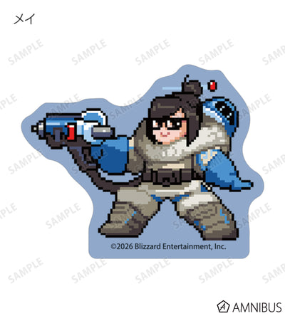 Overwatch 2 Pixel Art Mini Die-Cut Stickers Ver. C Complete Set Of 16 Types - official product view 12