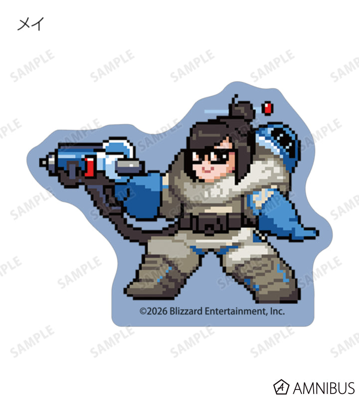 Overwatch 2 Pixel Art Mini Die-Cut Stickers Ver. C Complete Set Of 16 Types - official product view 12