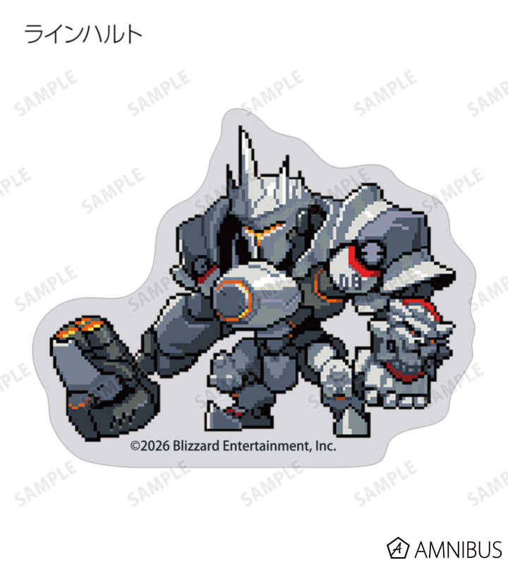 Overwatch 2 Pixel Art Mini Die-Cut Stickers Ver. C Complete Set Of 16 Types - official product view 13