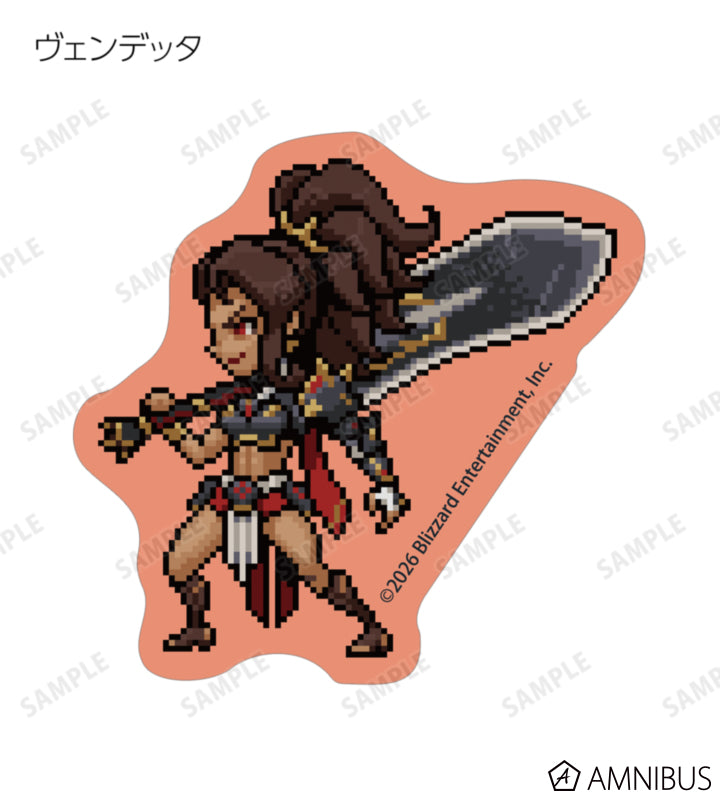 Overwatch 2 Pixel Art Mini Die-Cut Stickers Ver. C Complete Set Of 16 Types - official product view 16