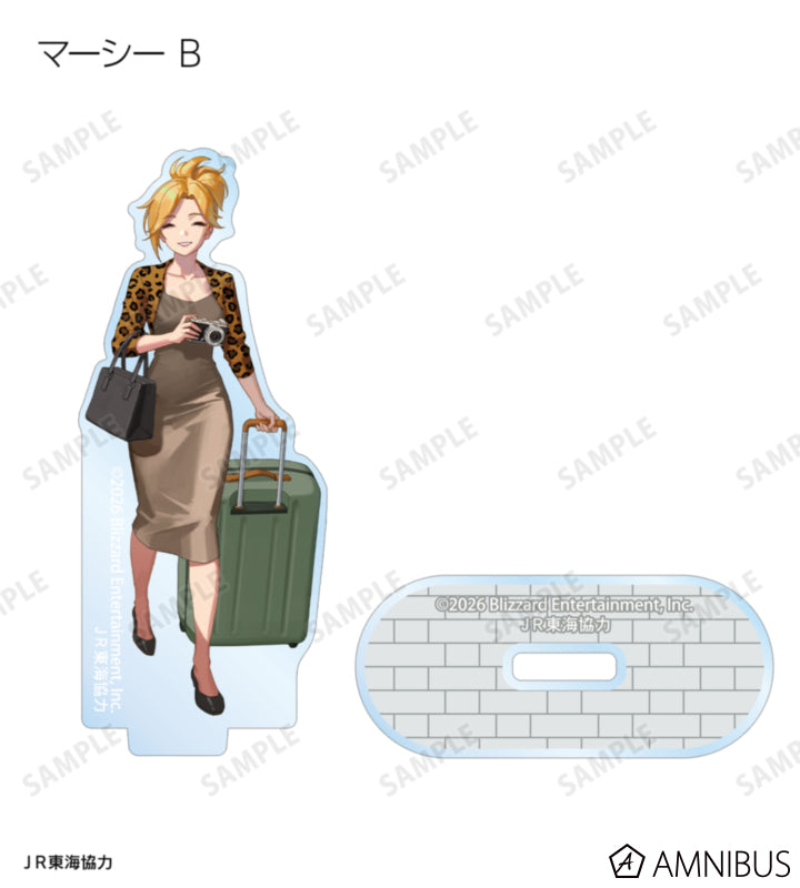 Overwatch 2 Travel Ver. Trading Acrylic Stands Complete Set Of 15 Types - official product view 15