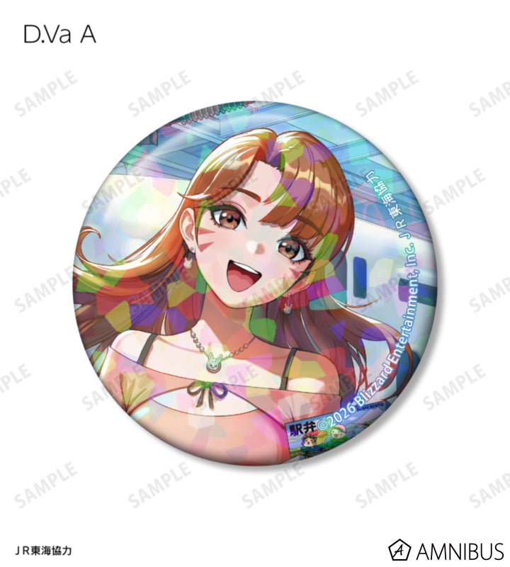 Overwatch 2 Travel Ver. Trading Holographic Can Badges Complete Set Of 15 Types - official product view 3